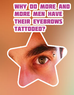 Eyebrow tattoo men