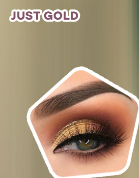 Gold makeup