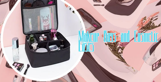 Long makeup bag